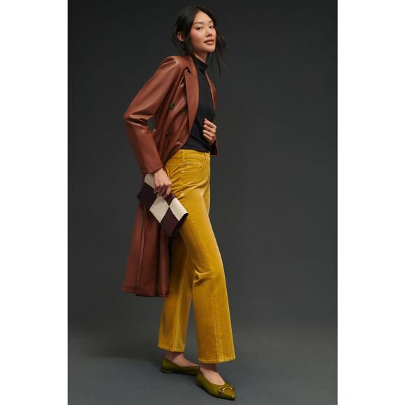 The Yaya Mid-Rise Crop Flare Corduroy Jeans - New 24P (Petite) - Picture 1 of 8